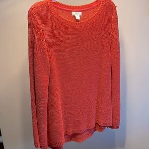 Orange-red sweater